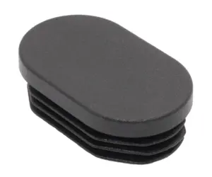 Заглушка пластиковая овальная 30х50, практичная, черная