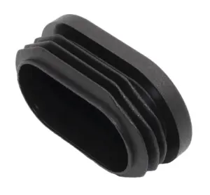 Заглушка пластиковая овальная 30х50, практичная, черная