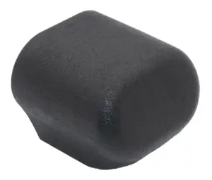 Опора наконечник пластиковый эстетичный для труб овального сечения 30х50 мм, черный