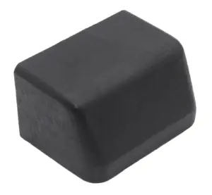 Опора наконечник пластиковая для труб прямогольного сечения 30х60, наружняя, черная