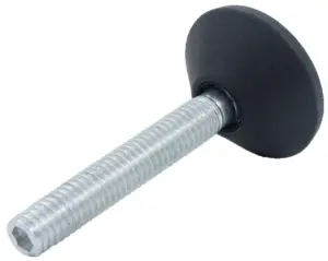 Опора шарнирная с шестигранником черная 30ШМ8-47ШГЧН