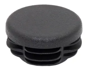 Заглушка для труб Ø30 мм, внутренняя, стенка трубы 0.8-3.0 мм, практичная, черная