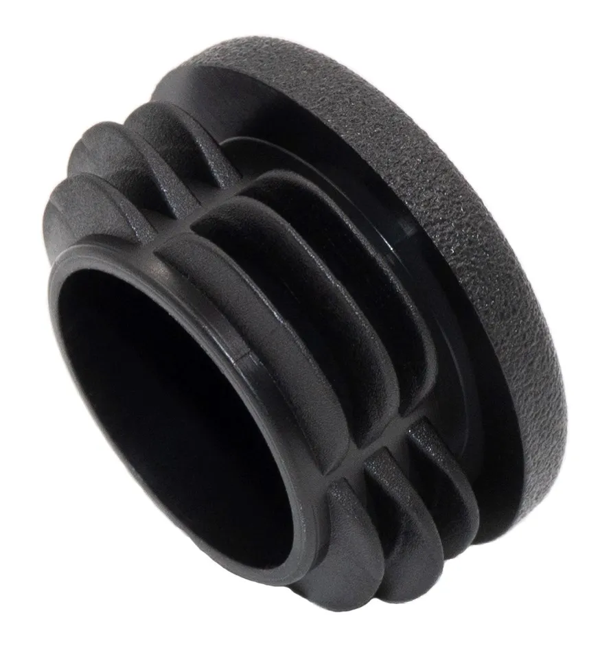 Заглушка круглая для труб Ø32 мм, внутренняя, стенка трубы 0.8-3.0 мм, практичная, черная