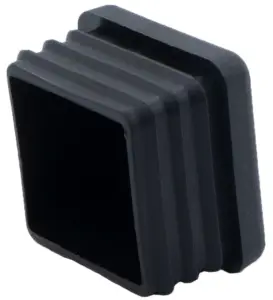 Заглушка квадратная для труб 35х35 мм, черная