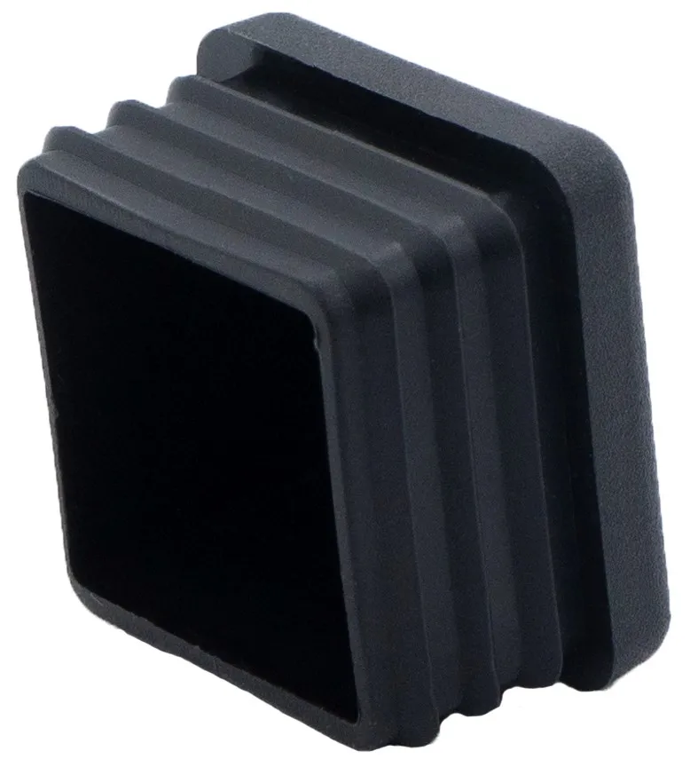 Заглушка квадратная для труб 35х35 мм, черная