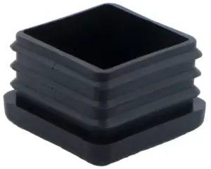 Заглушка квадратная для труб 35х35 мм, черная