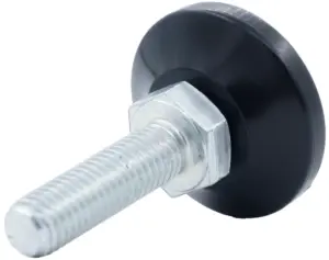 Опора резьбовая ОР37-10х35 поворотно-шарнирная, черная