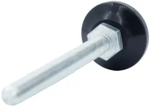 Опора резьбовая ОР37-10х90 поворотно-шарнирная, черная