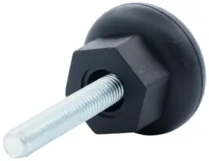 Опора резьбовая ОР38-8х50 под ключ,черная