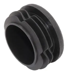 Заглушка круглая для труб Ø38 мм, стенка трубы 1.0-3.0 мм, практичная, черная