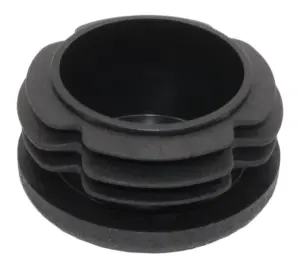 Заглушка круглая для труб Ø38 мм, стенка трубы 1.0-3.0 мм, практичная, черная