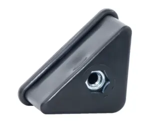 Заглушка угловая с резьбой ЗУ 40-8, черная