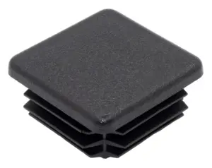 Заглушка квадратная для труб 40х40 мм, черная