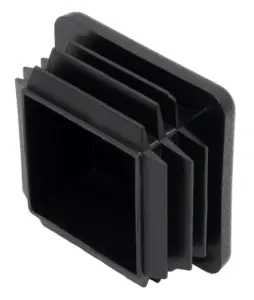 Заглушка квадратная для труб 40х40 мм, черная