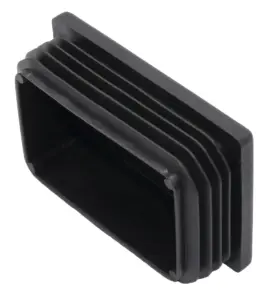 Заглушка пластиковая прямоугольная для труб, практичная, черная
