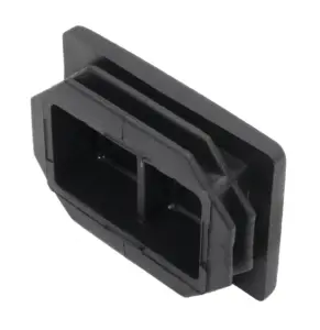 Заглушка пластиковая прямоугольная для труб 40х60, черная