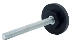 Опора резьбовая ОР40-8х80 под ключ, черная