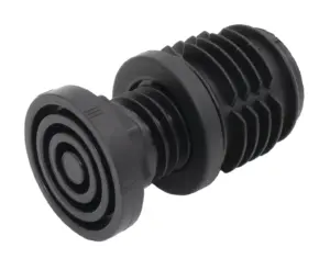 Опора регулируемая пластиковая d 40мм, черная