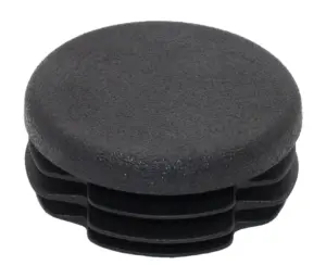 Заглушка круглая для труб Ø40 мм, стенка трубы 1.0-4.0 мм, практичная, черная