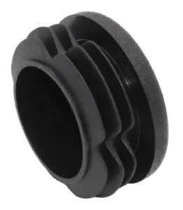 Заглушка круглая для труб Ø40 мм, стенка трубы 1.0-4.0 мм, практичная, черная