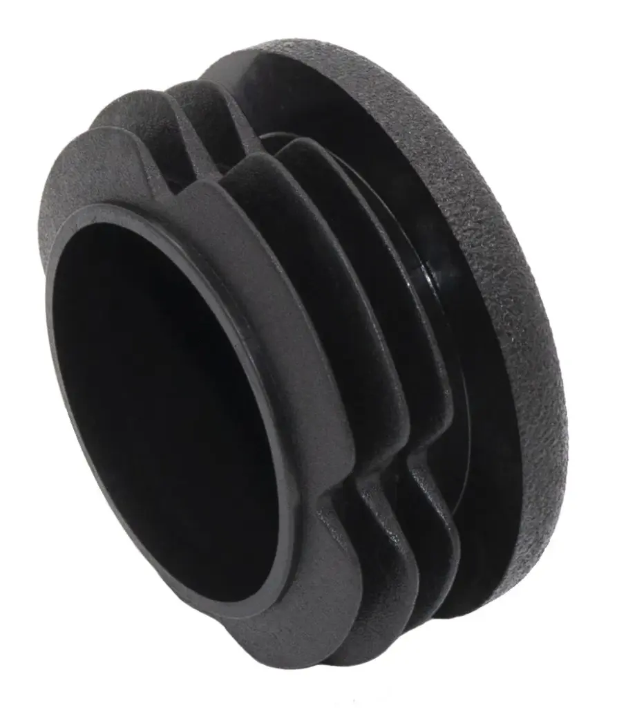 Заглушка круглая для труб Ø40 мм, стенка трубы 1.0-4.0 мм, практичная, черная