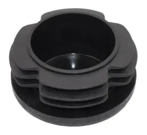 Заглушка круглая для труб Ø40 мм, стенка трубы 1.0-4.0 мм, практичная, черная