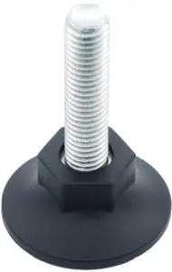 Опора резьбовая ОР48-12х35 коническая под ключ, черная