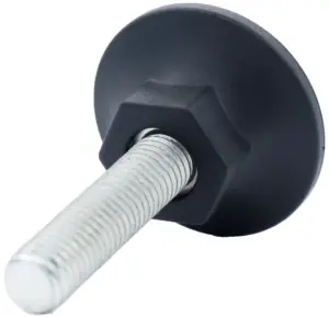 Опора резьбовая ОР48-12х35 коническая под ключ, черная