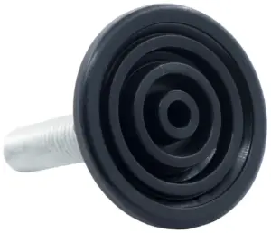 Опора резьбовая ОР48-12х35 коническая под ключ, черная