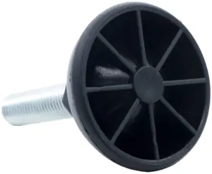 Опора резьбовая ОРШ49-12х45 шарнирная, черная