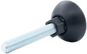 Опора резьбовая ОРШ49-12х65 шарнирная, черная