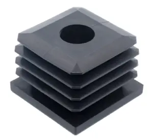 Заглушка с резьбой ЗР 50-50М8, черная