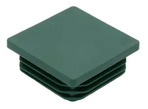 Заглушка квадратная для труб 50х50 мм, черная