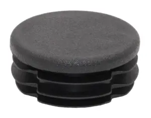 Заглушка круглая для труб Ø50.9 мм, стенка трубы 1.0-4.0 мм, практичная, черная