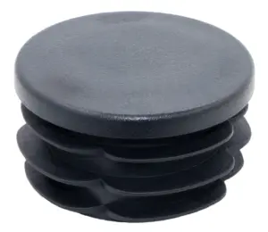 Заглушка круглая для труб Ø50 мм, практичная, черная