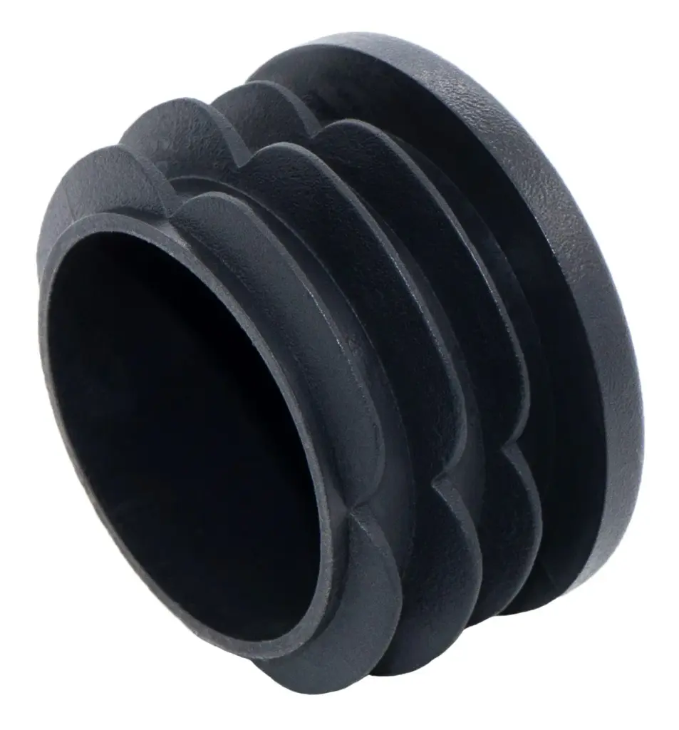 Заглушка круглая для труб Ø50 мм, практичная, черная