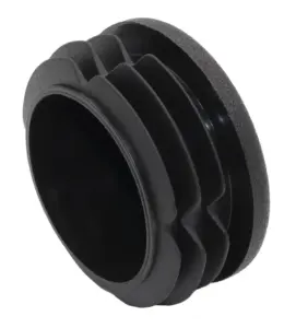 Заглушка круглая для труб Ø50.9 мм, стенка трубы 1.0-4.0 мм, практичная, черная