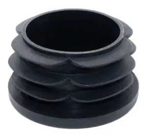 Заглушка круглая для труб Ø50 мм, практичная, черная