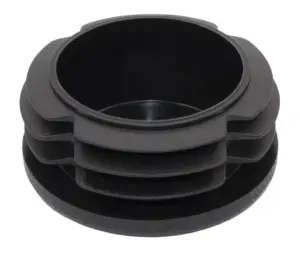 Заглушка круглая для труб Ø50.9 мм, стенка трубы 1.0-4.0 мм, практичная, черная