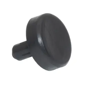 Подпятник круглый, основание d 15 мм, под отверстие d 5 мм, черный