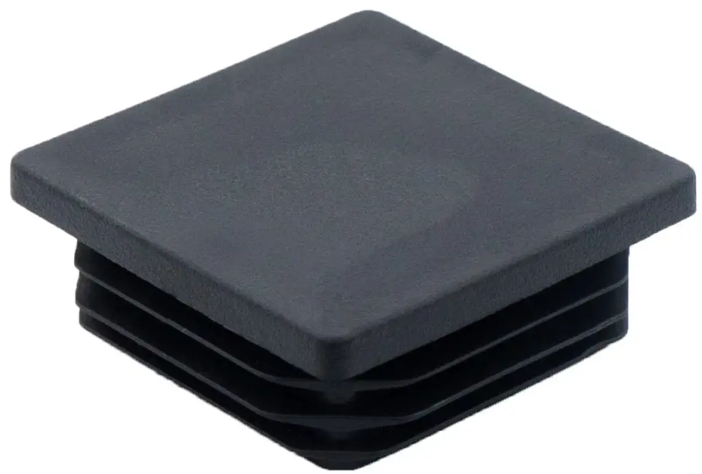 Заглушка квадратная для труб 60х60 мм, черная