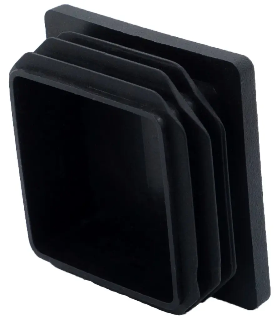 Заглушка квадратная для труб 60х60 мм, черная