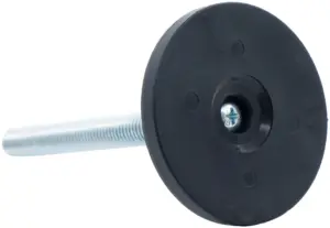 Опора резьбовая ОР60-10х120 поворотно-шарнирная, черная