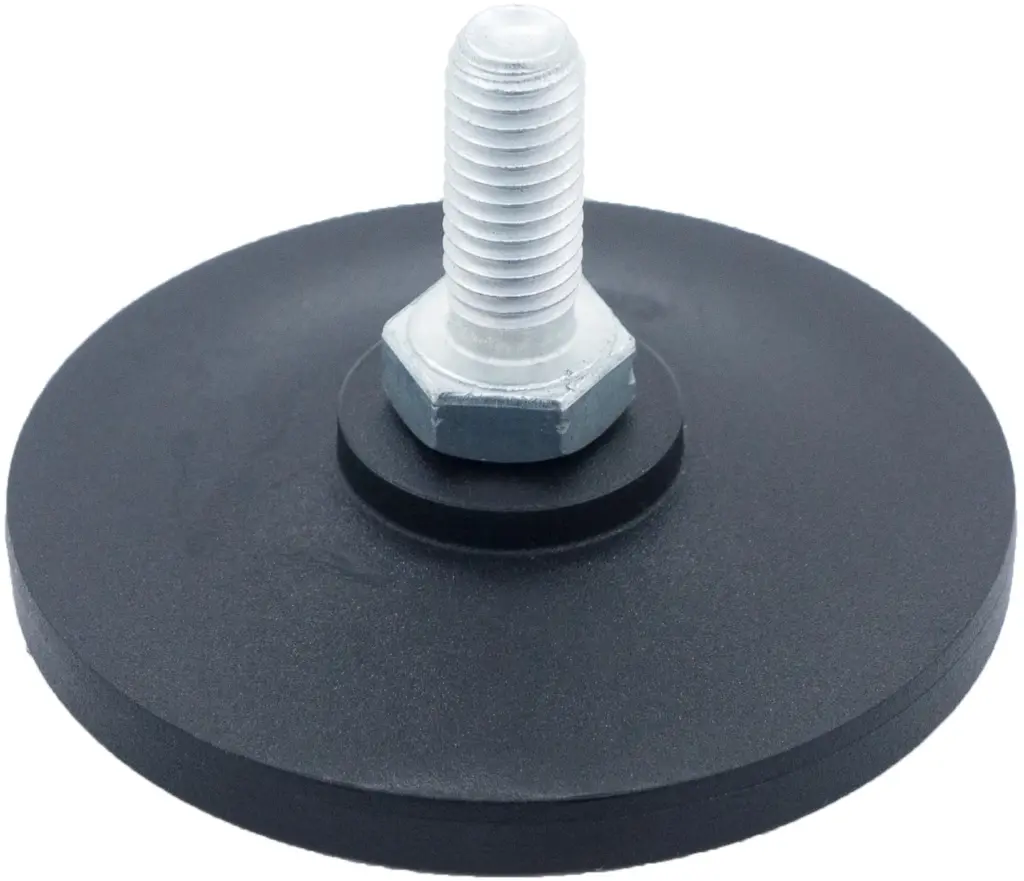 Опора резьбовая ОР60-8х15 поворотно-шарнирная, черная