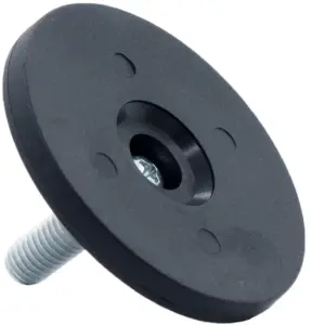 Опора резьбовая ОР60-8х15 поворотно-шарнирная, черная