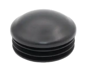 Заглушка круглая для труб Ø76 мм, полусферическая, черная