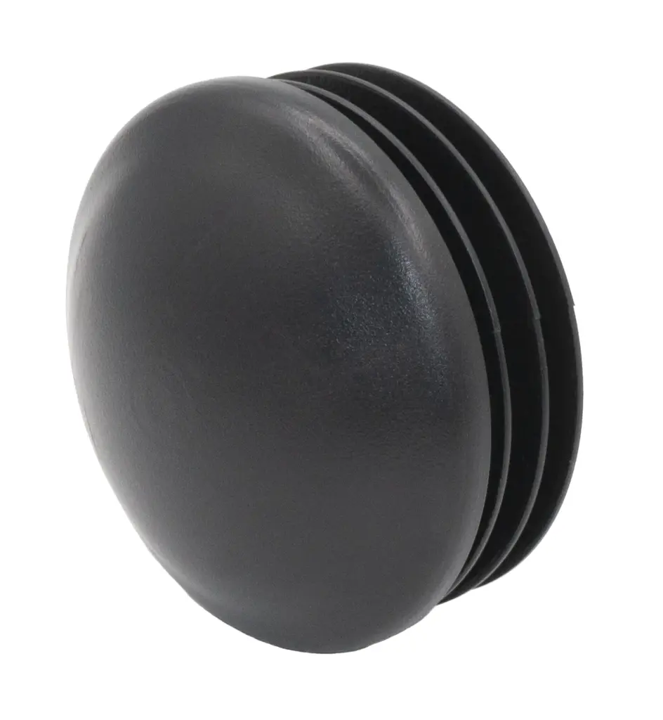 Заглушка круглая для труб Ø76 мм, полусферическая, черная
