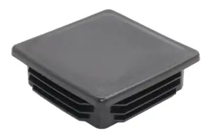 Заглушка квадратная для труб 80х80 мм, черная