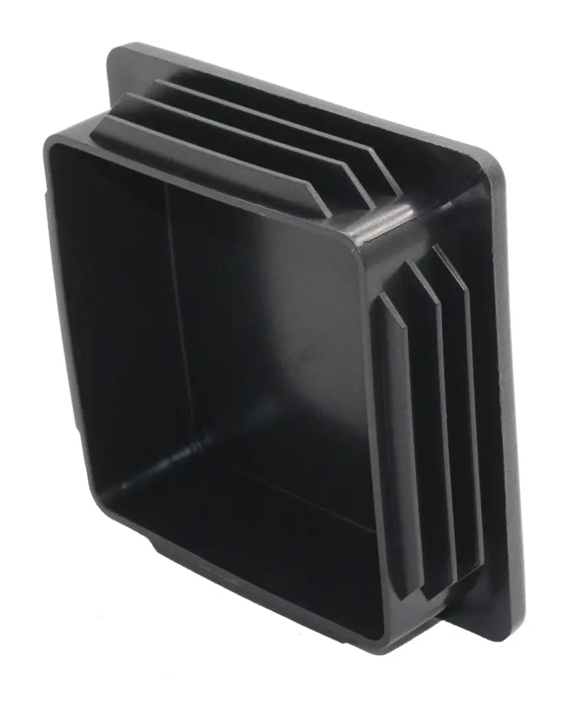 Заглушка квадратная для труб 80х80 мм, черная