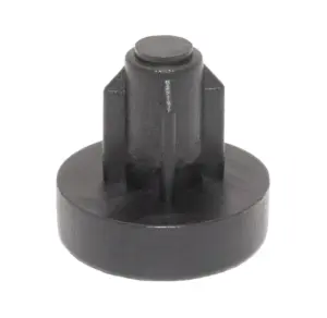 Подпятник НОВЫЙ круглый, основание d 15 мм, под отверстие d 8 мм, черный